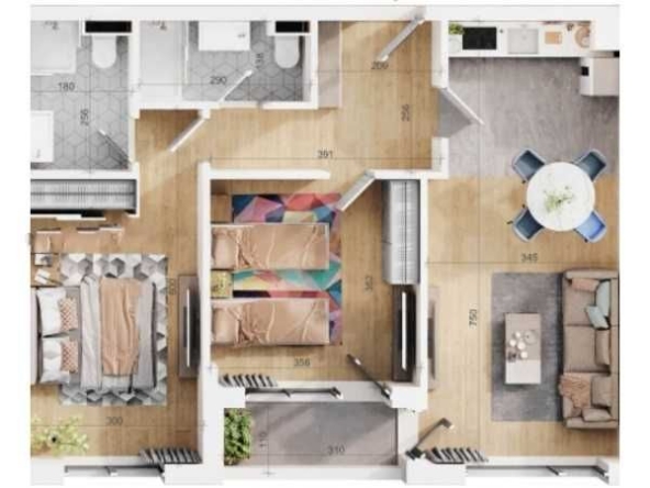 Тристаен апартамент в Пловдив, Тракия - 97 кв.м за 1702 €/кв.м - Снимка #1