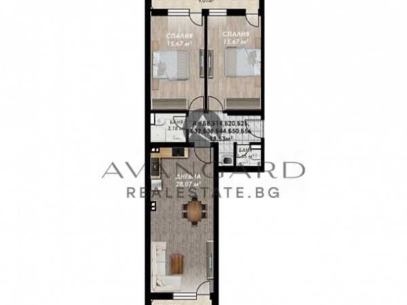 Тристаен апартамент в Пловдив, Кършияка - 115 кв.м за 1150 €/кв.м - Снимка #1