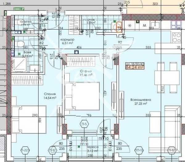 Тристаен апартамент в Пловдив, Тракия - 100 кв.м за 1290 €/кв.м - Снимка #1