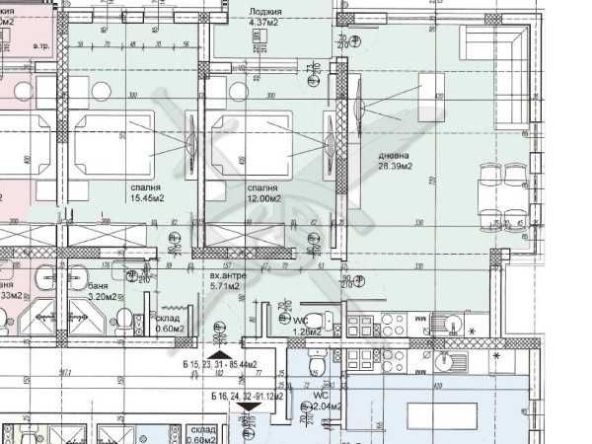 Тристаен апартамент в Пловдив, Западен - 97 кв.м за 921 €/кв.м - Снимка #1