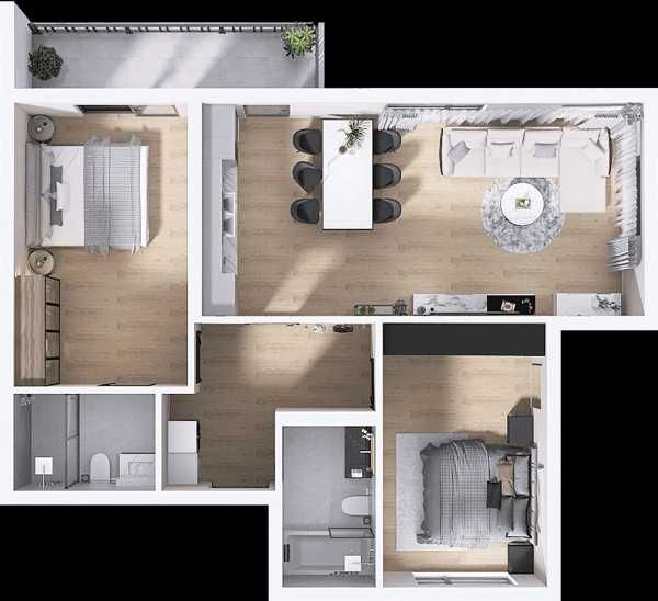 Тристаен апартамент в Пловдив, Христо Смирненски - 106 кв.м за 1252 €/кв.м - Снимка #1