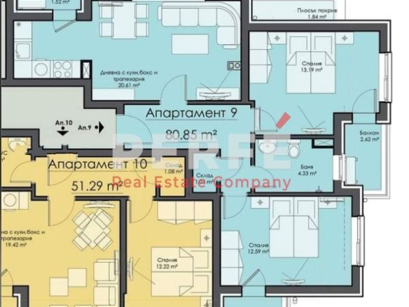 Тристаен апартамент в Бургас, Славейков - 93 кв.м за 1900 €/кв.м - Снимка #1