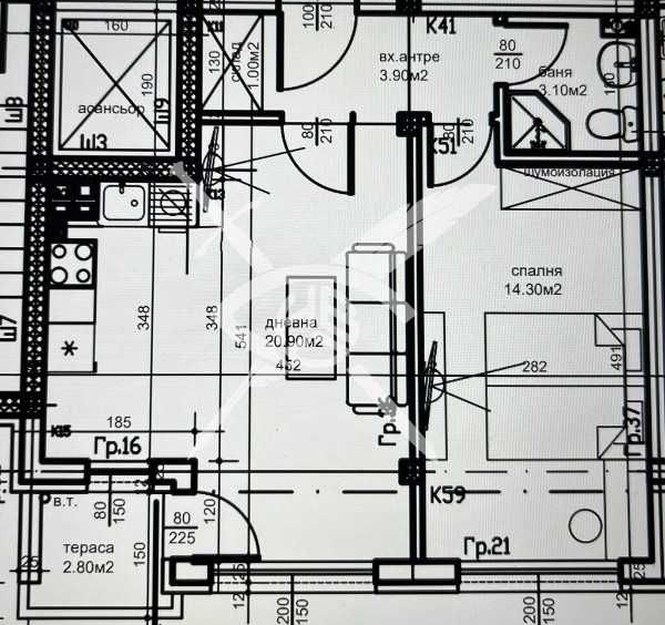 Двустаен апартамент в Пловдив, Южен - 60 кв.м за 1089 €/кв.м - Снимка #1