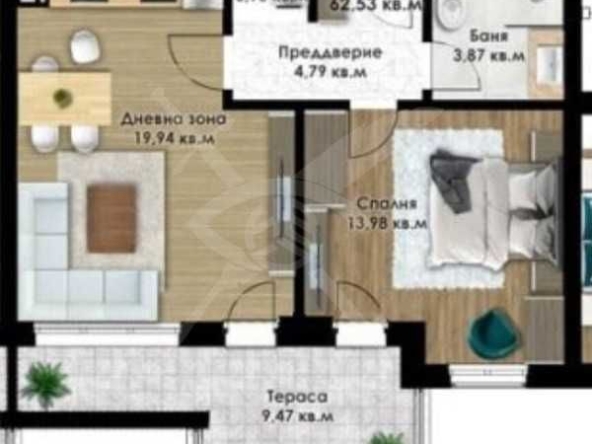 Двустаен апартамент в Пловдив, Кючук Париж - 72 кв.м за 638 €/кв.м - Снимка #1