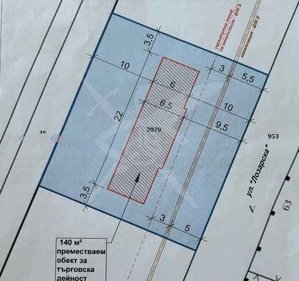 Парцел в Пловдив, Коматево - 720 кв.м за 105 €/кв.м - Снимка #1