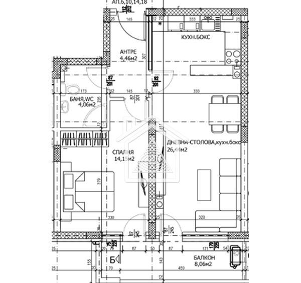 Двустаен апартамент в Пловдив, Тракия - 76 кв.м за 1224 €/кв.м - Снимка #1