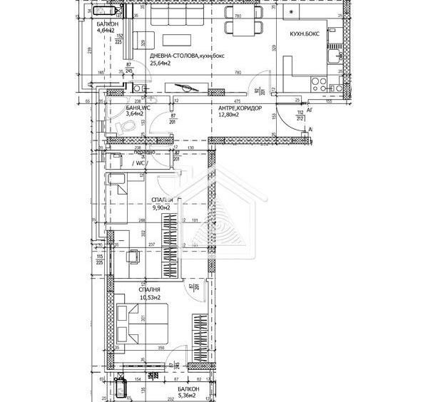 Тристаен апартамент в Пловдив, Тракия - 104 кв.м за 1015 €/кв.м - Снимка #1