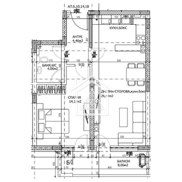 Двустаен апартамент в Пловдив, Тракия - 76 кв.м за 1224 €/кв.м - Снимка #1