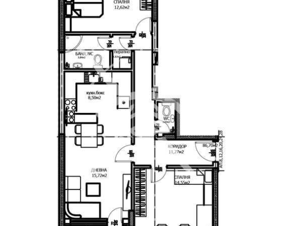Тристаен апартамент в Пловдив, Тракия - 104 кв.м за 902 €/кв.м - Снимка #1