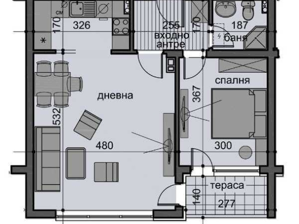 Двустаен апартамент в Пловдив, Южен - 73 кв.м за 994 €/кв.м - Снимка #1