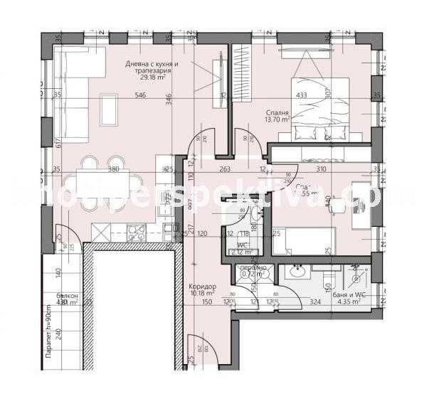 Тристаен апартамент в Пловдив, Христо Смирненски - 108 кв.м за 1010 €/кв.м - Снимка #1