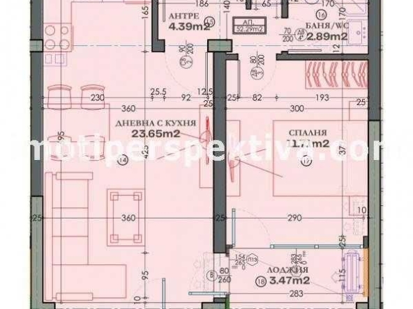 Двустаен апартамент в Пловдив, Тракия - 64 кв.м за 1099 €/кв.м - Снимка #1