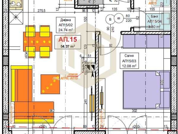 Двустаен апартамент в Велинград - 63 кв.м за 1026 €/кв.м - Снимка #1
