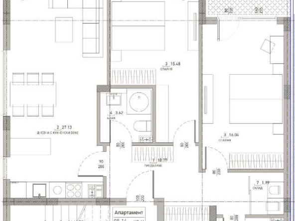 Тристаен апартамент в София, Малинова долина - 129 кв.м за 1237 €/кв.м - Снимка #1