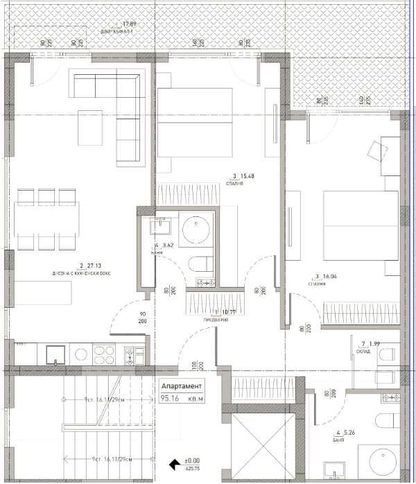 Тристаен апартамент в София, Малинова долина - 129 кв.м за 1237 €/кв.м - Снимка #1