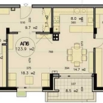 Тристаен апартамент в София, Горна баня - 138 кв.м за 1123 €/кв.м - Снимка #1