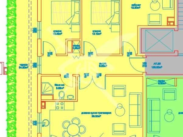 Многостаен апартамент в Бургас, Изгрев - 181 кв.м за 1405 €/кв.м - Снимка #1
