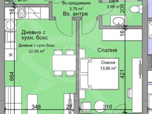 Двустаен апартамент в Пловдив, Остромила - 71 кв.м за 1424 €/кв.м - Снимка #1