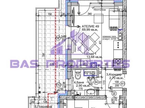Ателие в София, Люлин 5 - 80 кв.м за 695 €/кв.м - Снимка #1