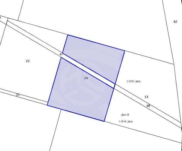 Парцел в Пловдив, Прослав - 4000 кв.м за 25 €/кв.м - Снимка #1
