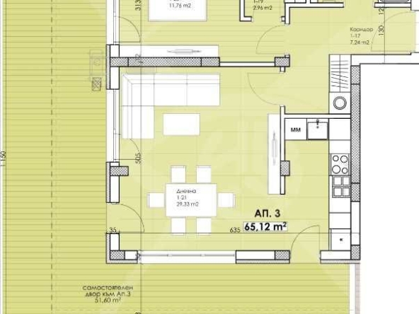 Двустаен апартамент в Пловдив, Остромила - 73 кв.м за 1658 €/кв.м - Снимка #1