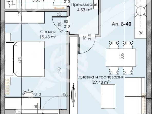 Двустаен апартамент в Пловдив, Кършияка - 79 кв.м за 1541 €/кв.м - Снимка #1