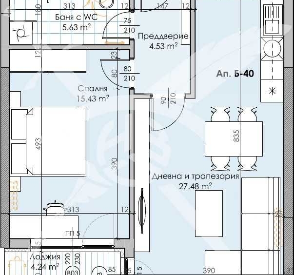 Двустаен апартамент в Пловдив, Кършияка - 79 кв.м за 1541 €/кв.м - Снимка #1
