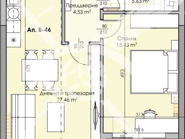 Двустаен апартамент в Пловдив, Кършияка - 79 кв.м за 1540 €/кв.м - Снимка #1