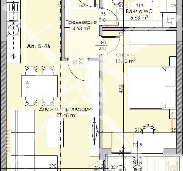 Двустаен апартамент в Пловдив, Кършияка - 79 кв.м за 1540 €/кв.м - Снимка #1