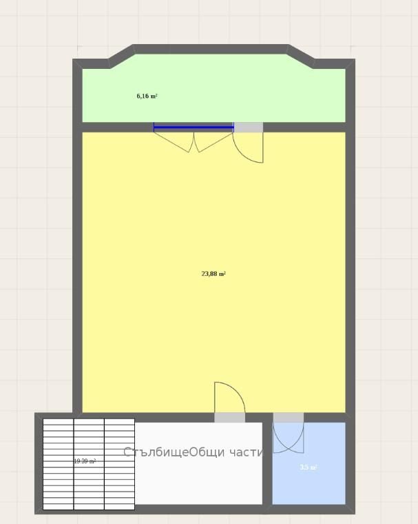 Едностаен апартамент в Бургас, Възраждане - 48 кв.м за 1334 €/кв.м - Снимка #1