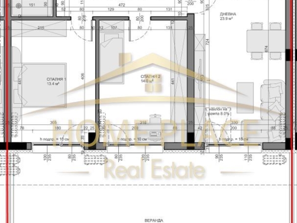 Тристаен апартамент в Варна, Владислав Варненчик - 89 кв.м за 1332 €/кв.м - Снимка #1
