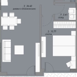 Двустаен апартамент в София, Малинова долина - 69 кв.м за 1367 €/кв.м - Снимка #1