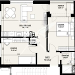 Тристаен апартамент в Бургас, Изгрев - 72 кв.м за 1195 €/кв.м - Снимка #1