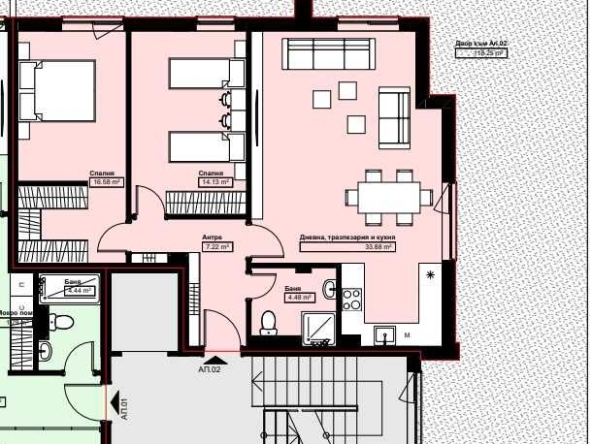 Тристаен апартамент в Асеновград - 94 кв.м за 1164 €/кв.м - Снимка #1