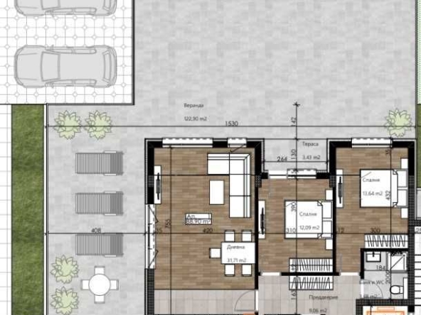 Тристаен апартамент в Пловдив, Остромила - 225 кв.м за 765 €/кв.м - Снимка #1