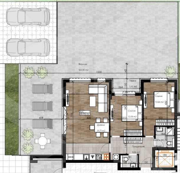 Тристаен апартамент в Пловдив, Остромила - 225 кв.м за 379 €/кв.м - Снимка #1