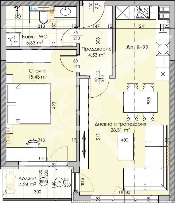 Двустаен апартамент в Пловдив, Кършияка - 79 кв.м за 690 €/кв.м - Снимка #1