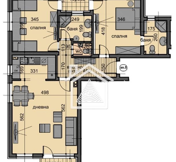 Тристаен апартамент в Пловдив, Остромила - 148 кв.м за 1014 €/кв.м - Снимка #1