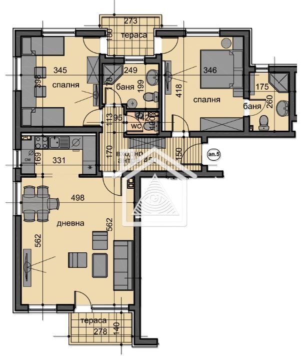 Тристаен апартамент в Пловдив, Остромила - 148 кв.м за 1014 €/кв.м - Снимка #1