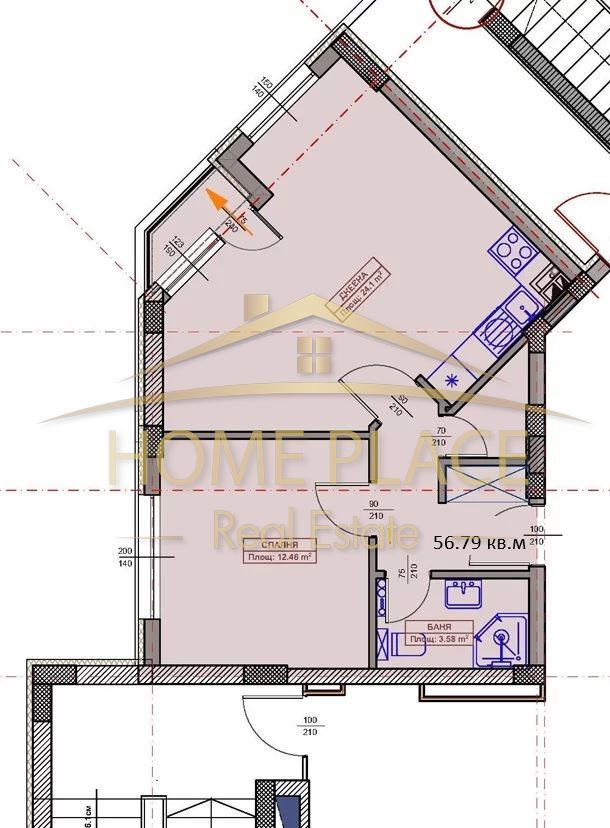 Двустаен апартамент в Варна, Възраждане 2 - 67 кв.м за 1941 €/кв.м - Снимка #1