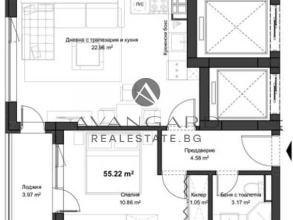 Двустаен апартамент в Пловдив, Кючук Париж - 65 кв.м за 636 €/кв.м - Снимка #1