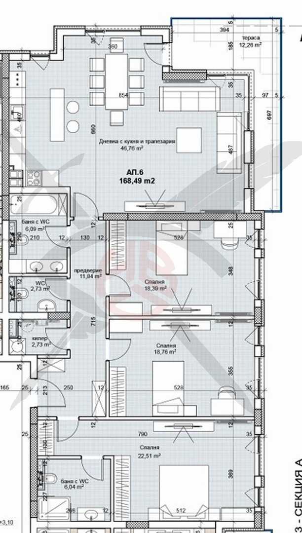 Четиристаен апартамент в София, Лозенец - 199 кв.м за 2454 €/кв.м - Снимка #1