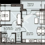 Двустаен апартамент в Пловдив, Изгрев - 67 кв.м за 1151 €/кв.м - Снимка #1
