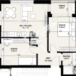 Тристаен апартамент в Бургас, Изгрев - 72 кв.м за 1195 €/кв.м - Снимка #1