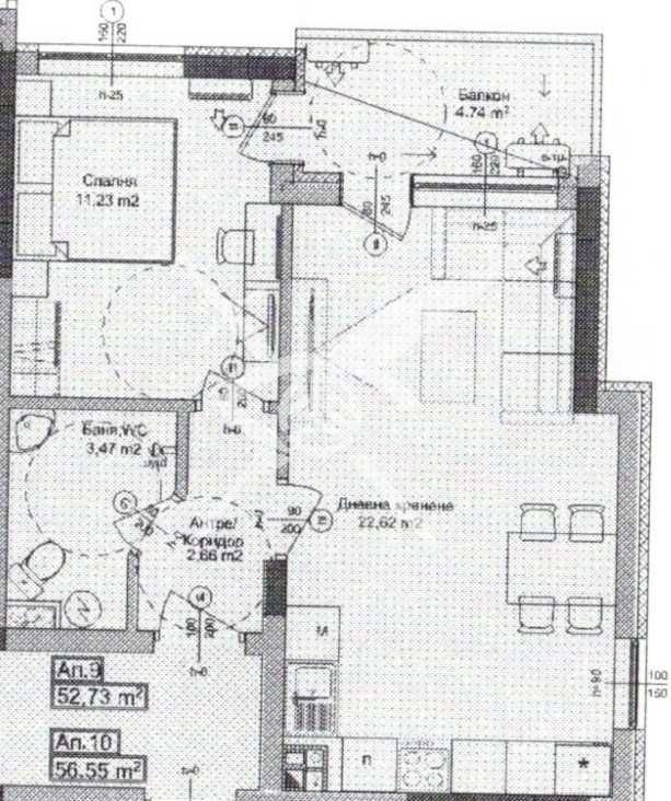 Двустаен апартамент в Айтос - 59 кв.м за 800 €/кв.м - Снимка #1
