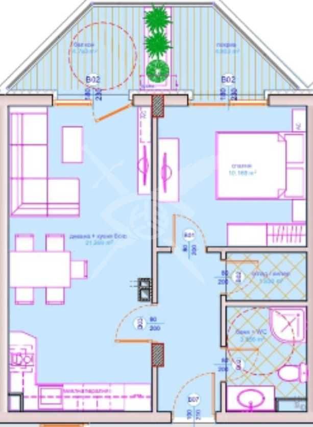 Двустаен апартамент в Бургас, Сарафово - 69 кв.м за 1340 €/кв.м - Снимка #1