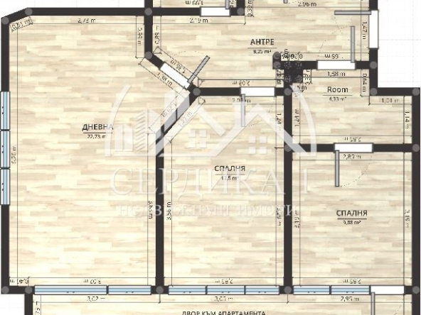 Тристаен апартамент в София, Редута - 89 кв.м за 2192 €/кв.м - Снимка #1