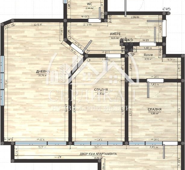 Тристаен апартамент в София, Редута - 89 кв.м за 2192 €/кв.м - Снимка #1