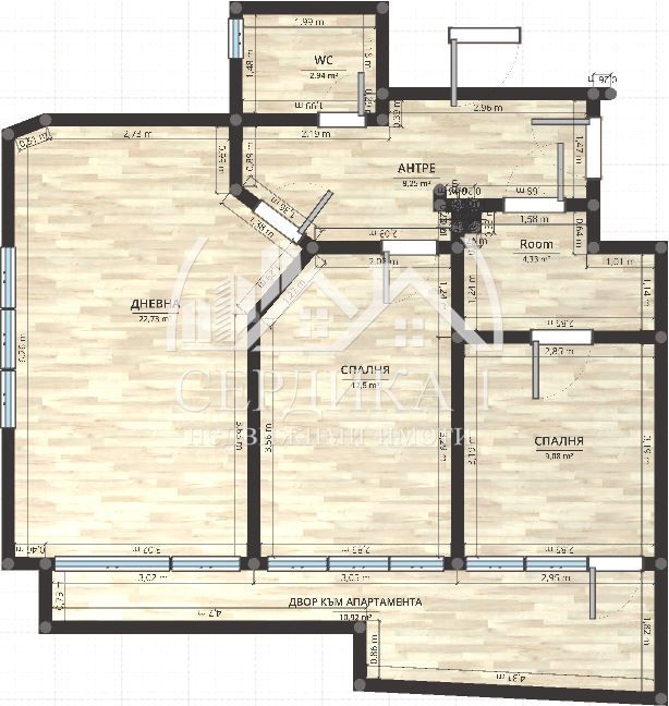 Тристаен апартамент в София, Редута - 89 кв.м за 2192 €/кв.м - Снимка #1