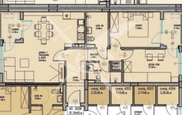 Тристаен апартамент в Бургас, Славейков - 104 кв.м за 510 €/кв.м - Снимка #1